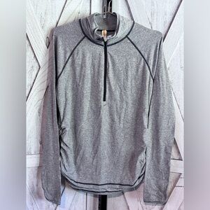 Lucy Gray Long Sleeve Fitted Half Zip